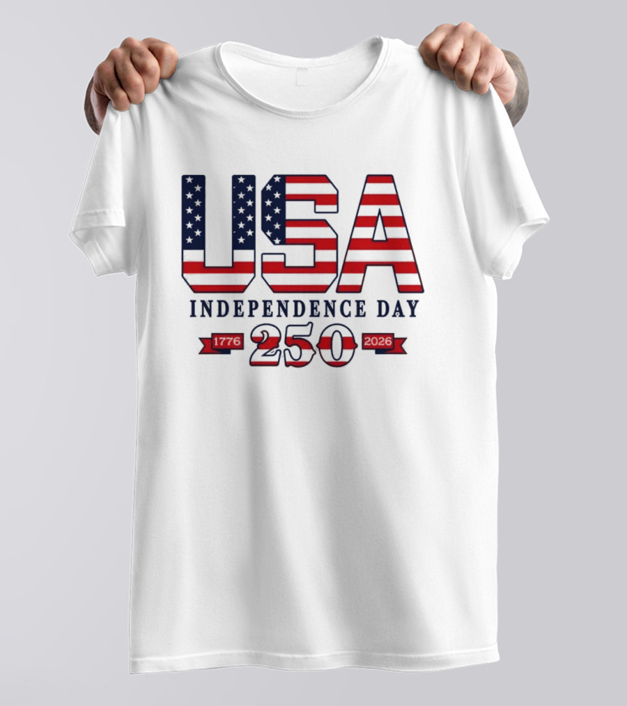 USA Independence Day 250 Made In America 1776 2026 T-Shirt