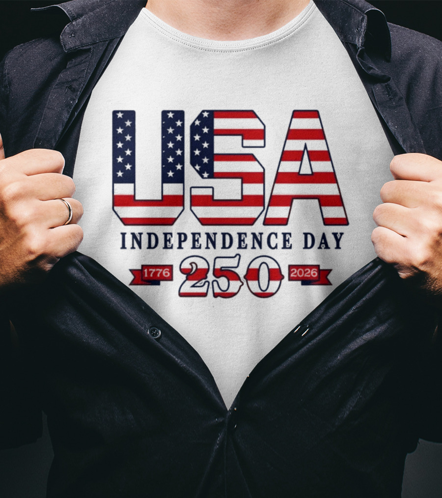 USA Independence Day 250 Made In America 1776 2026 T-Shirt