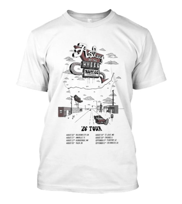 Asleep At The Wheel Tour 2026 Americana Road Trip Texas Nashville Route T-Shirt