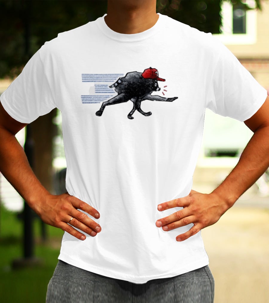 Toronto Blue Jays Baseball Raccoon Wearing Red Cap MLB T-Shirt