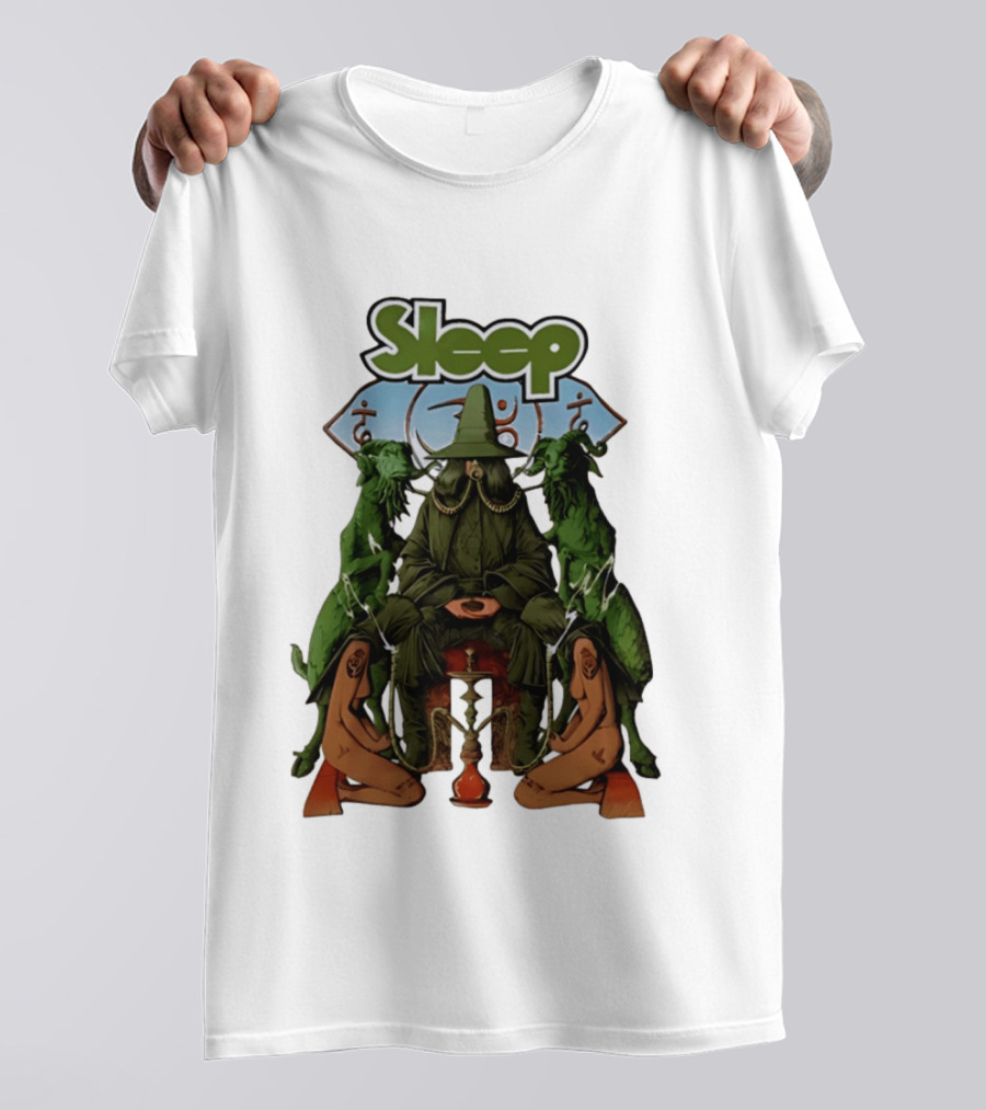 Sleep Band Wizard Hookah Goat Stoner Rock Psychedelic T-Shirt
