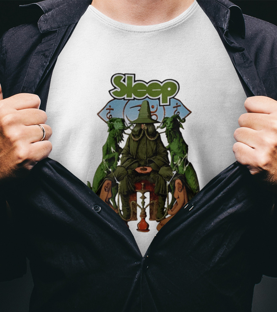 Sleep Band Wizard Hookah Goat Stoner Rock Psychedelic T-Shirt