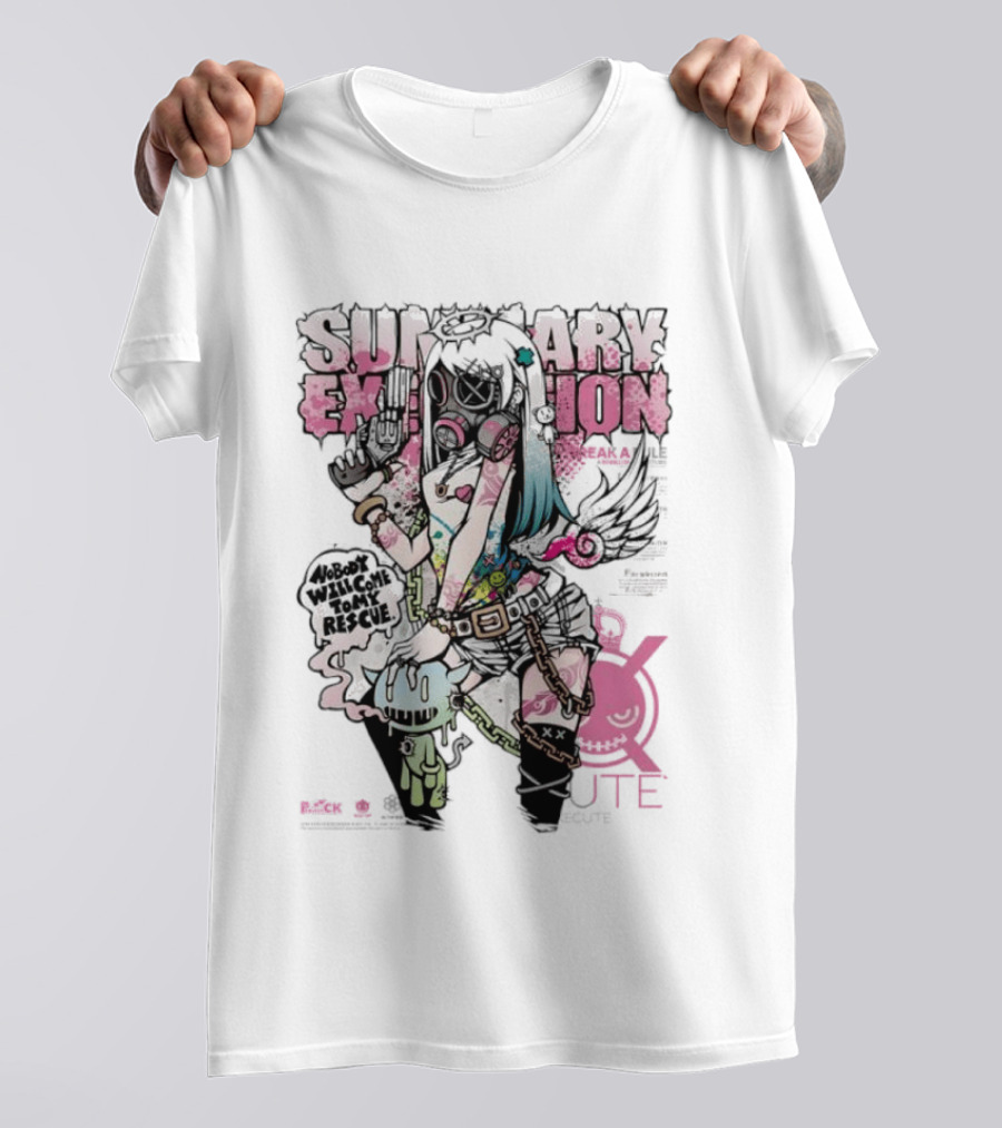 Summary Exhibition Nobody Will Come To My Rescue Execute You Project CK T-Shirt