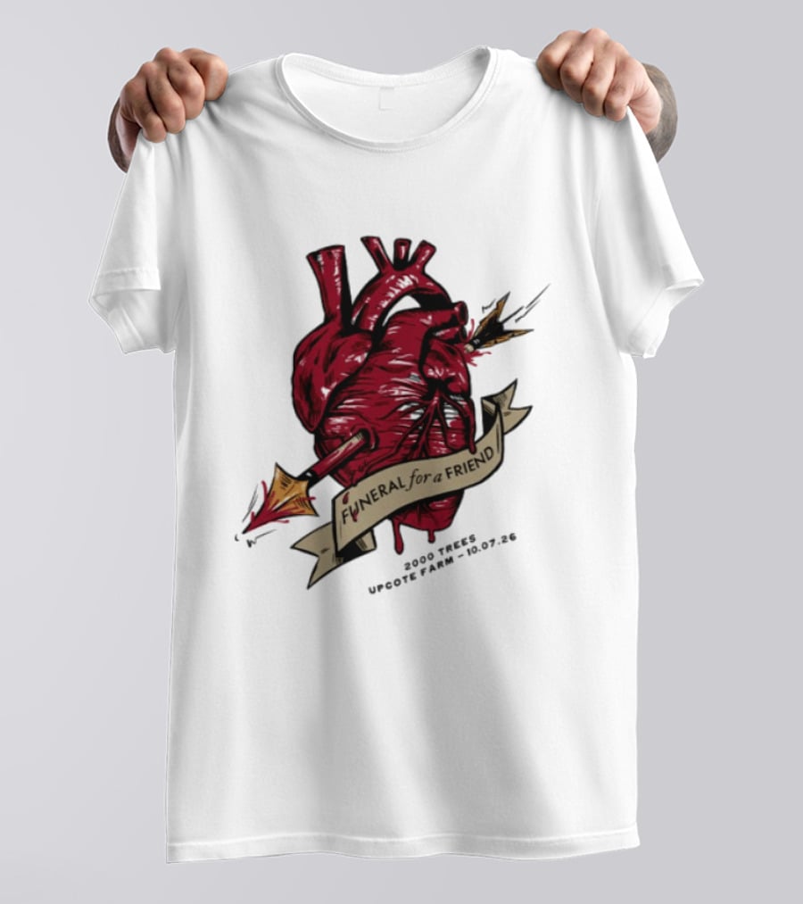 Funeral For A Friend Heart 2008 Those Upon Hope 25.02.08 T-Shirt