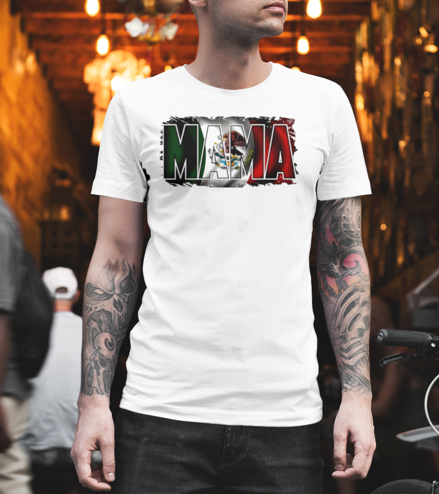 Mama Mexico Mexican Flag National Pride T-Shirt