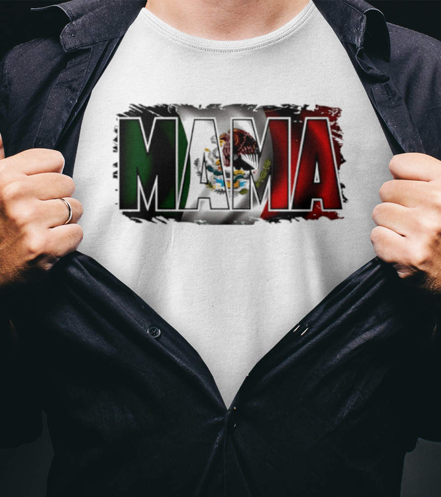 Mama Mexico Mexican Flag National Pride T-Shirt