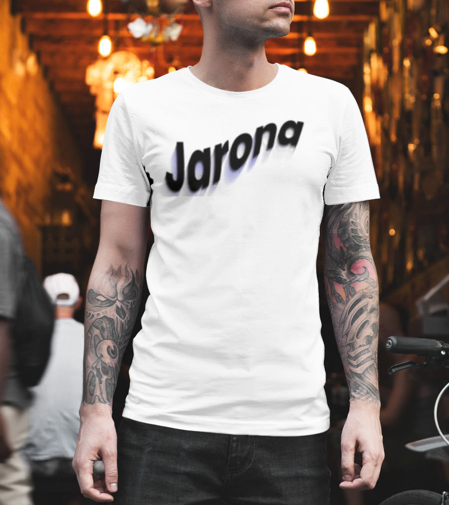 Jarona Paperboxmart Store Blue Black Gradient T-Shirt