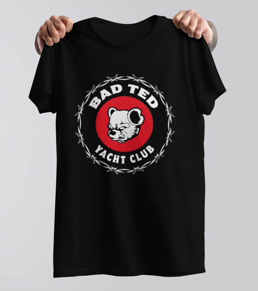 Bad Ted Yacht Club Barbed Wire Bear T-Shirt