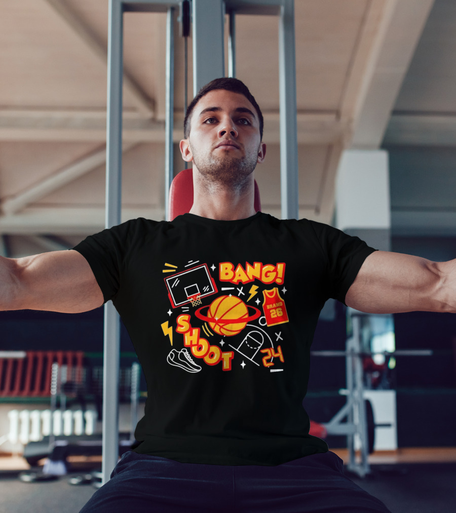 Bang Shoot Basketball Brand 26 Jersey Hoop 24 Sport Athletic T-Shirt