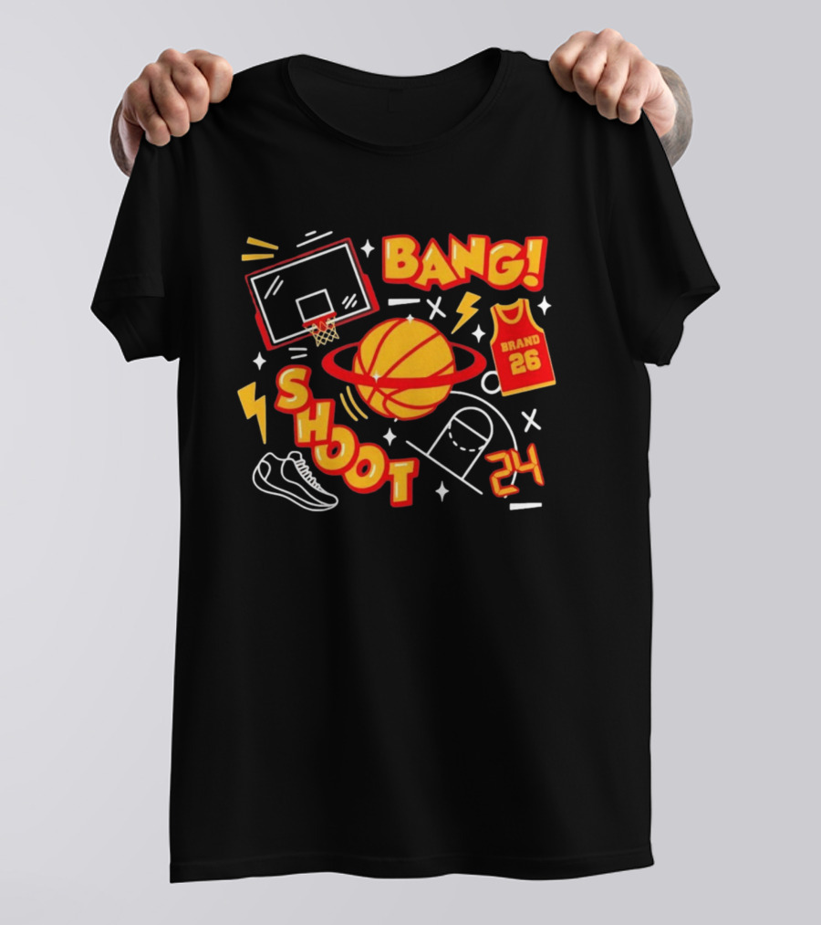 Bang Shoot Basketball Brand 26 Jersey Hoop 24 Sport Athletic T-Shirt