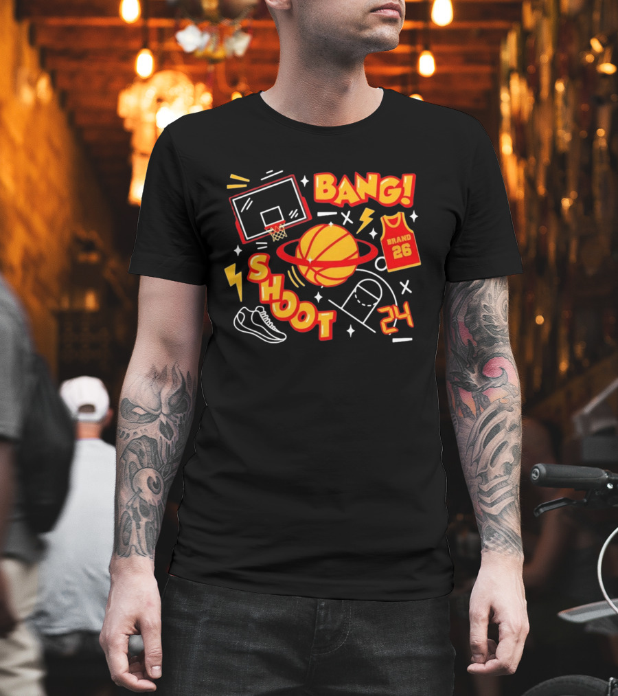Bang Shoot Basketball Brand 26 Jersey Hoop 24 Sport Athletic T-Shirt