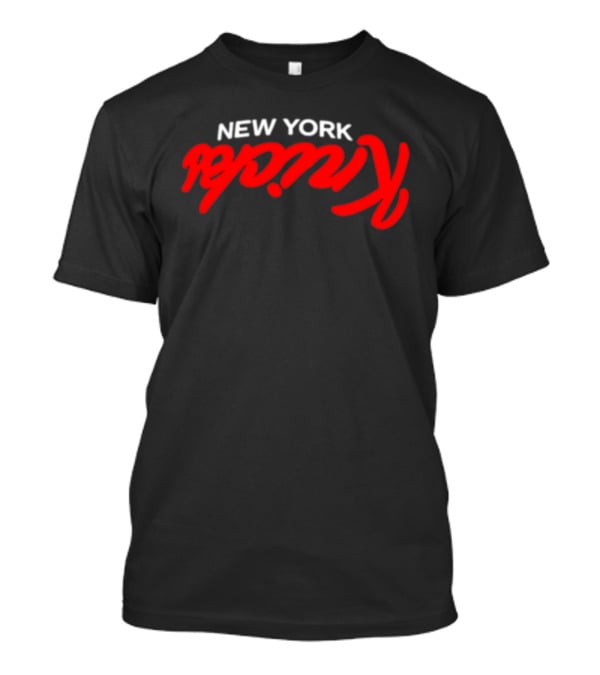 New York Knicks NBA Basketball Retro Red Script T-Shirt
