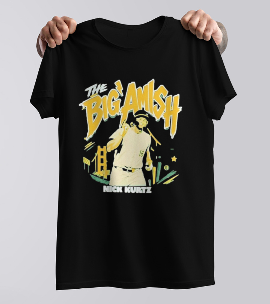 Nick Kurtz Athletics Baseball The Big Amish Sports T-Shirt