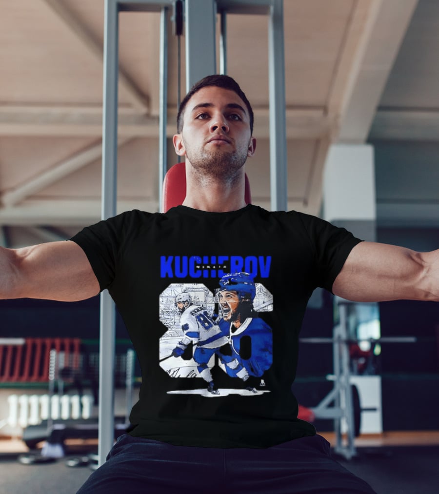 Kucherov 86 Skating And Celebrating Tampa Bay Lightning T-Shirt