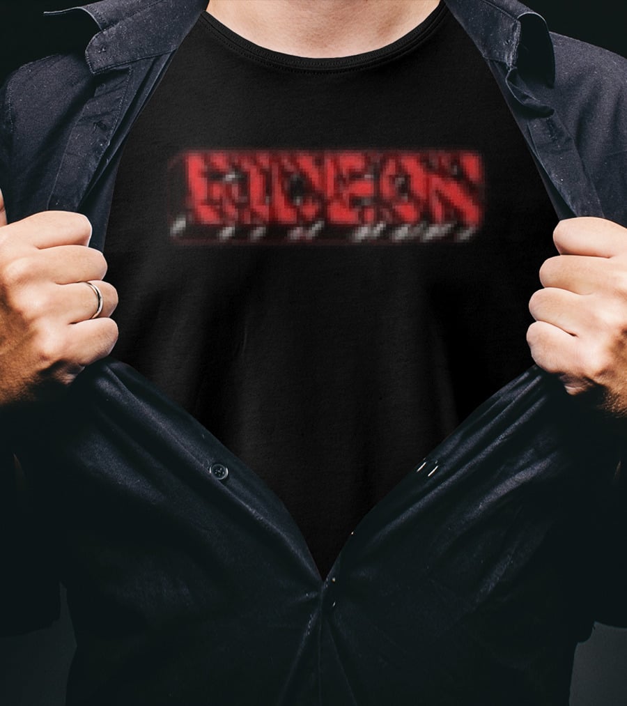 Gideonal Store Til The Wheels Fall Off Red Block With Black T-Shirt