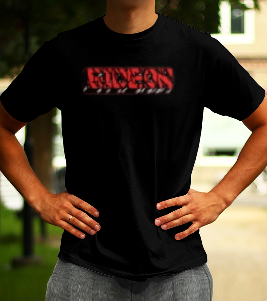 Gideonal Store Til The Wheels Fall Off Red Block With Black T-Shirt
