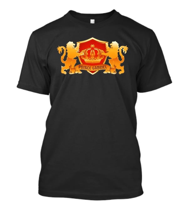 Prince Gabriel Regal Crown Emblem With Golden Lions T-Shirt
