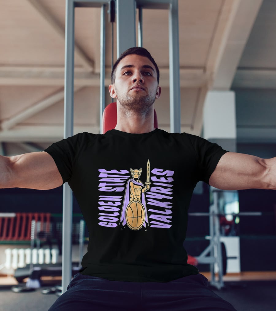Golden State Valkyries Basketball WNBA Warrior Shield Sword T-Shirt