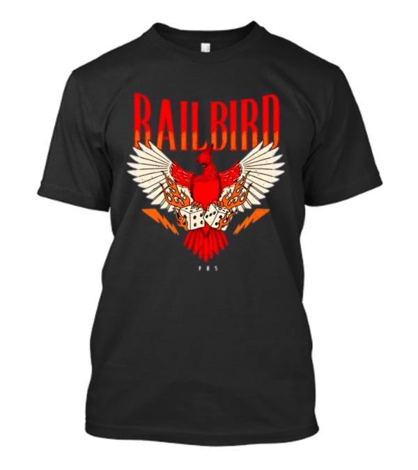 Railbird Festival 063 Red Winged Dice Bird With Flames T-Shirt