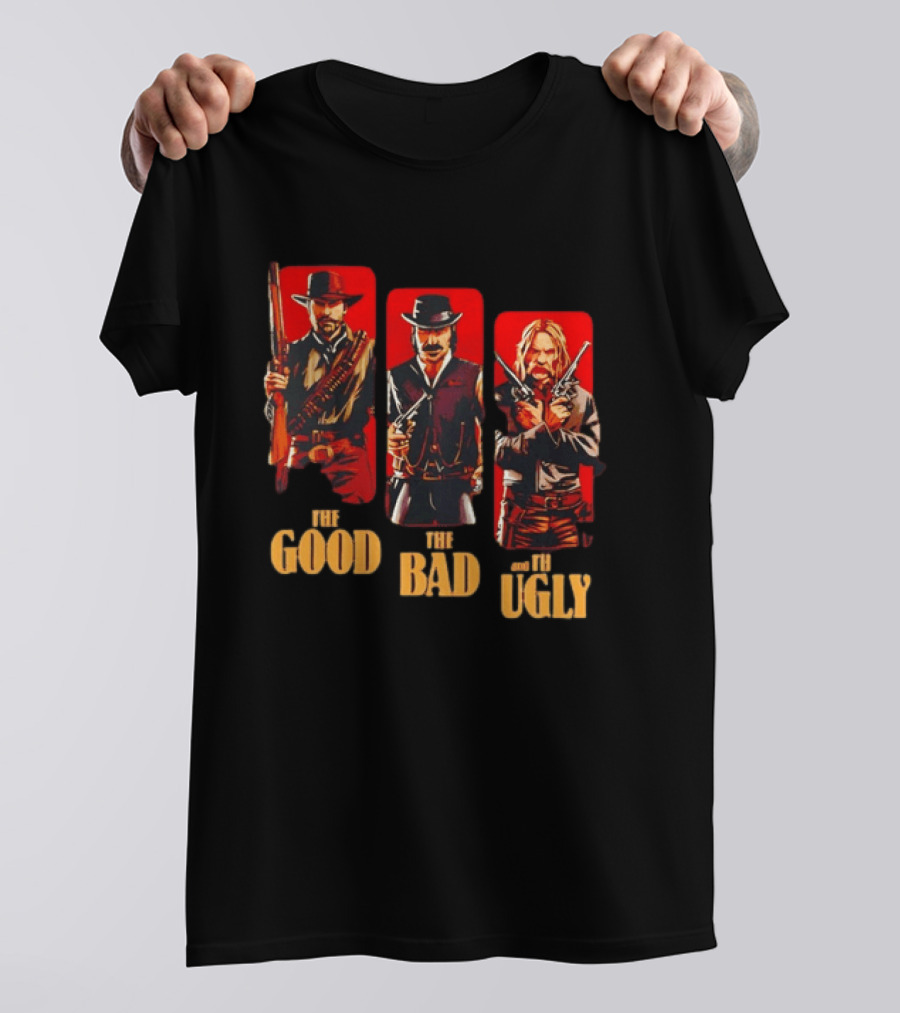 Red Dead Redemption Western Outlaws The Good The Bad The Ugly T-Shirt