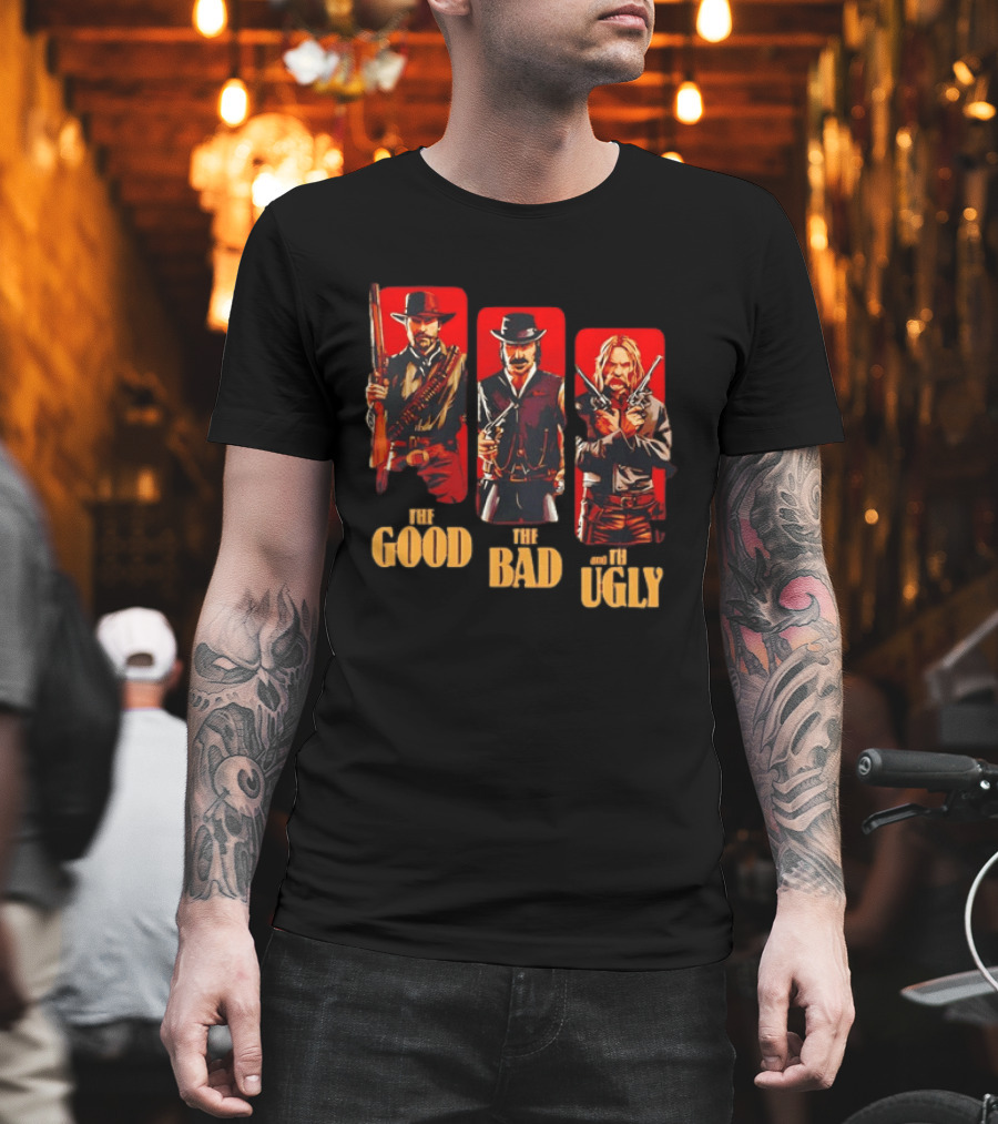 Red Dead Redemption Western Outlaws The Good The Bad The Ugly T-Shirt