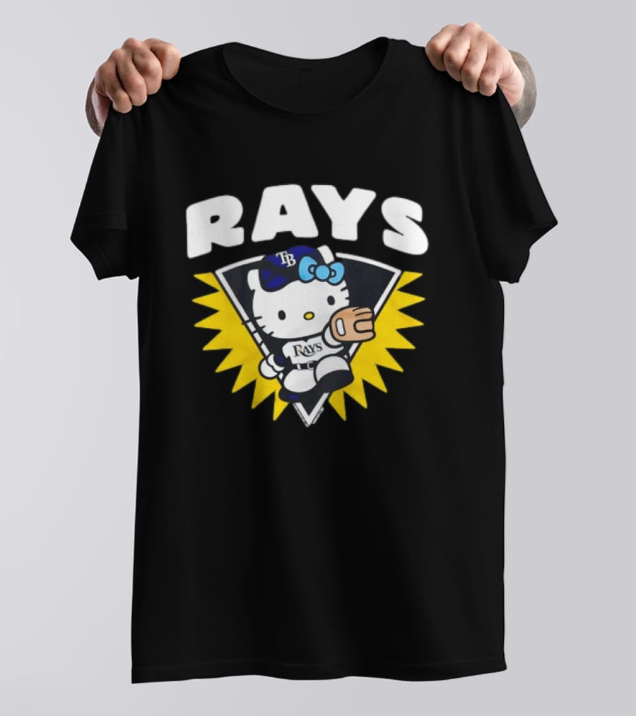 Hello Kitty Tampa Bay Rays Baseball Collaboration T-Shirt