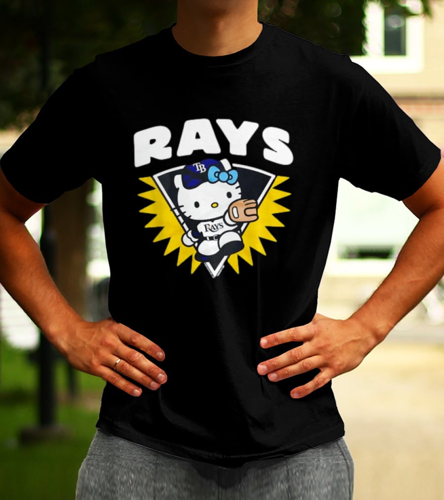 Hello Kitty Tampa Bay Rays Baseball Collaboration T-Shirt