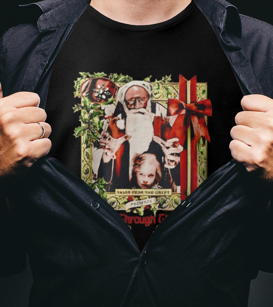 Tales From The Crypt Presents And All Through The House Santa Horror T-Shirt