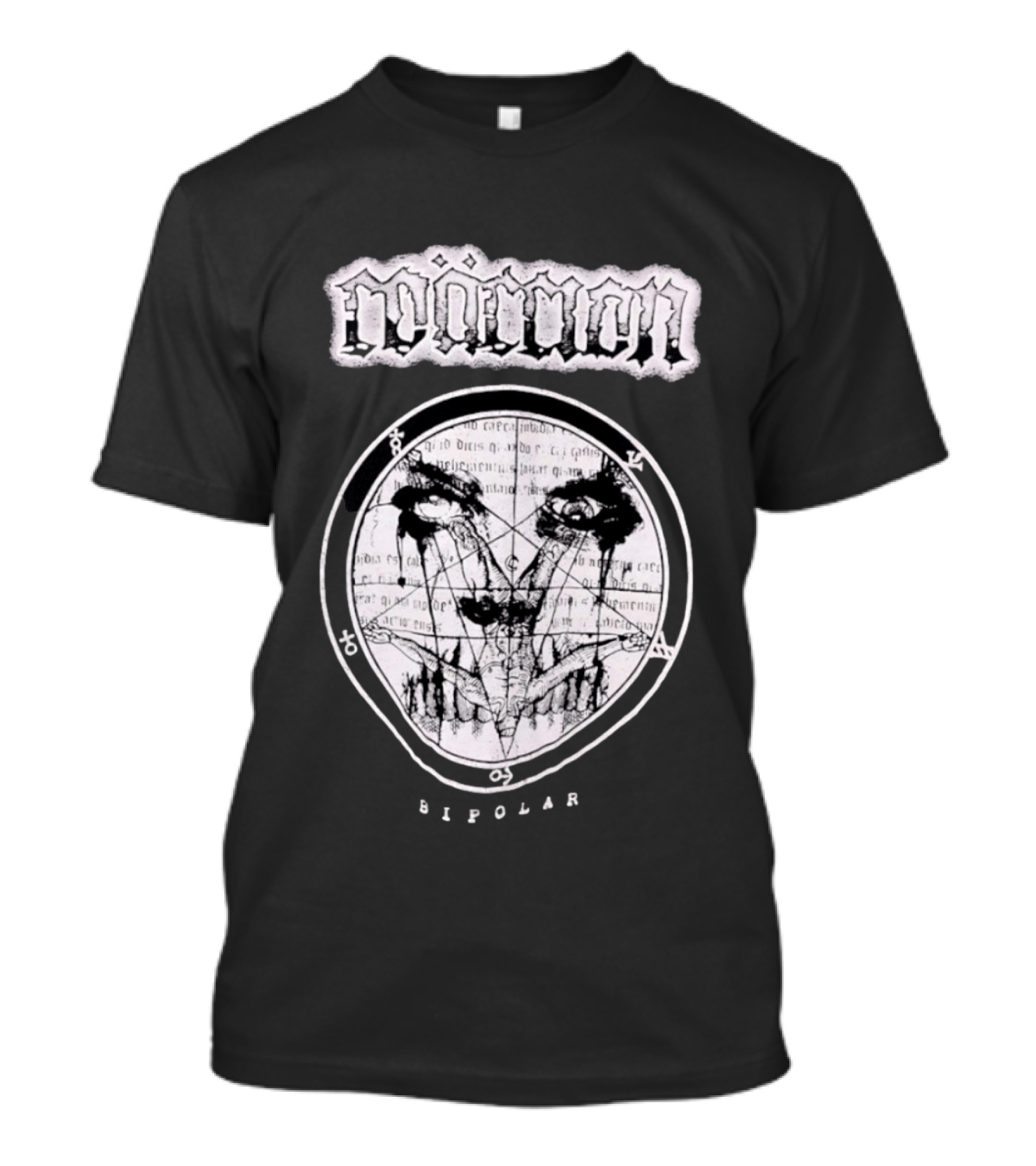 Moment Bipolar Occult Pentagram Gothic Metal Eyed T-Shirt
