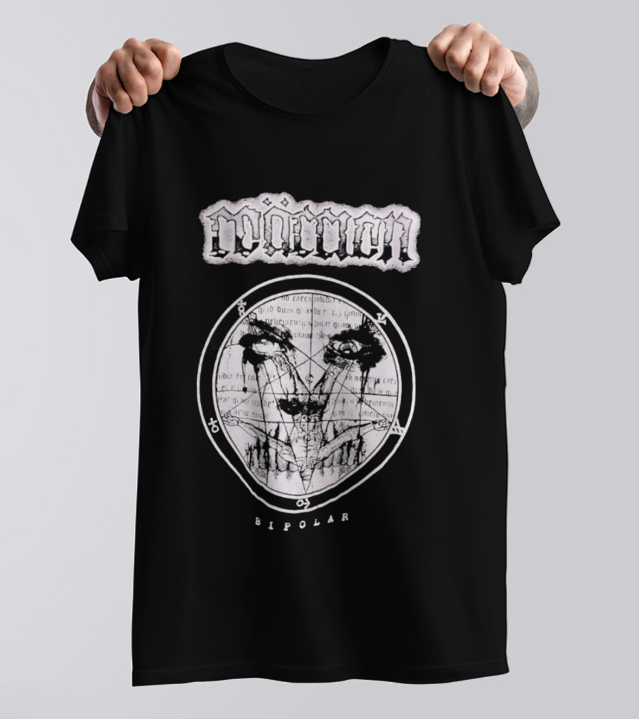 Moment Bipolar Occult Pentagram Gothic Metal Eyed T-Shirt