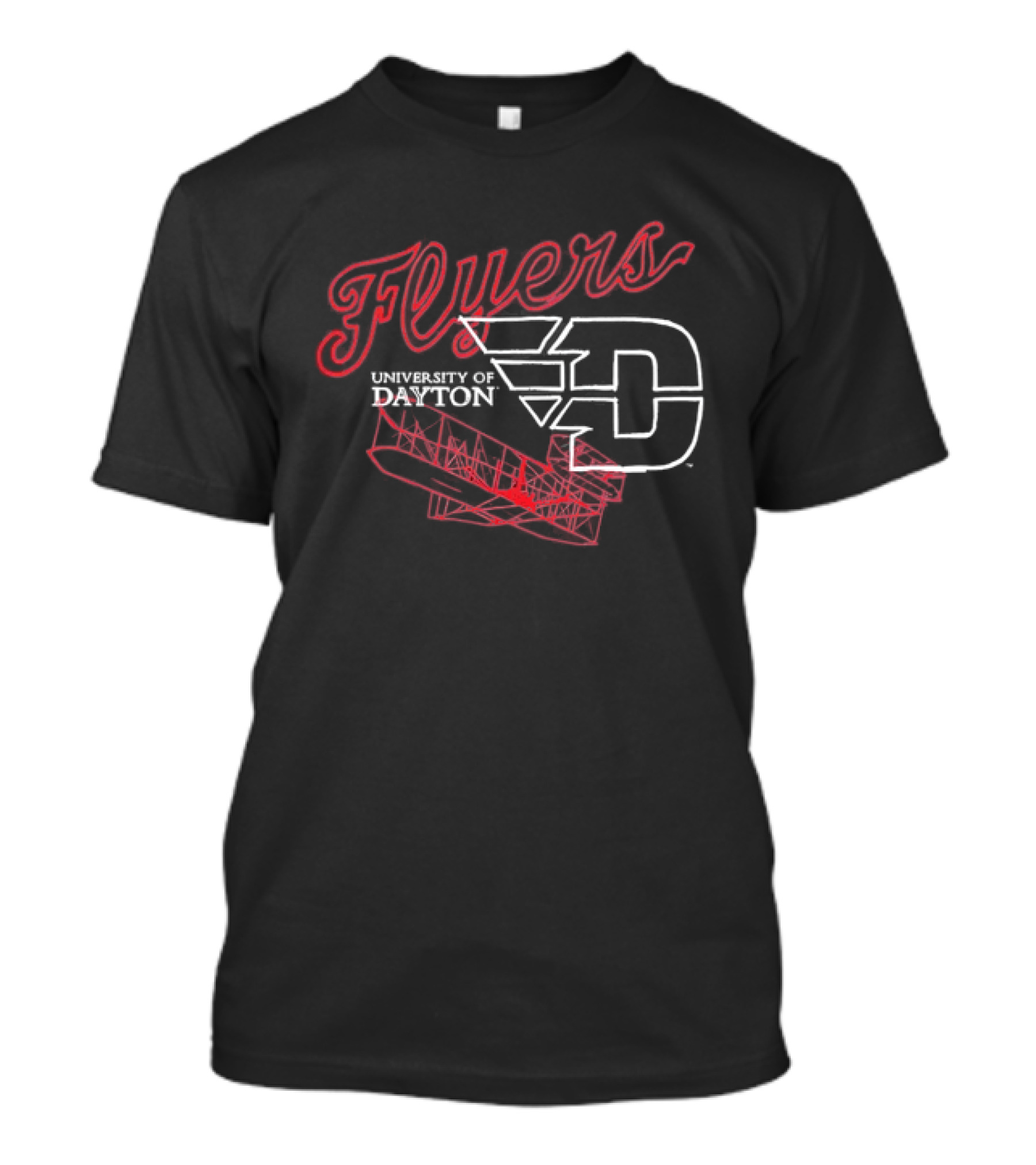 University Of Dayton Flyers Airplane Pilot D Wings T-Shirt