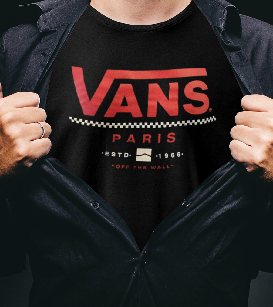 Vans Paris Estd 1966 Off The Wall T-Shirt