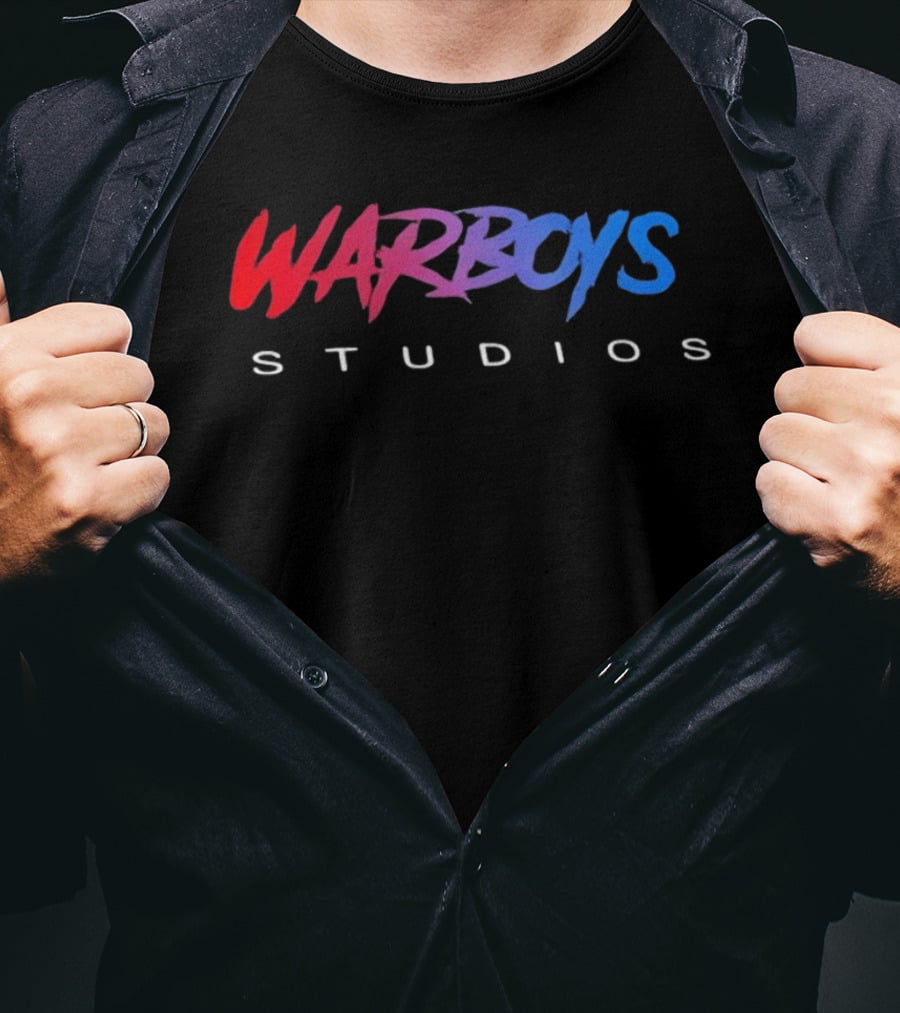 Warboys Studios Red And Blue Branding T-Shirt