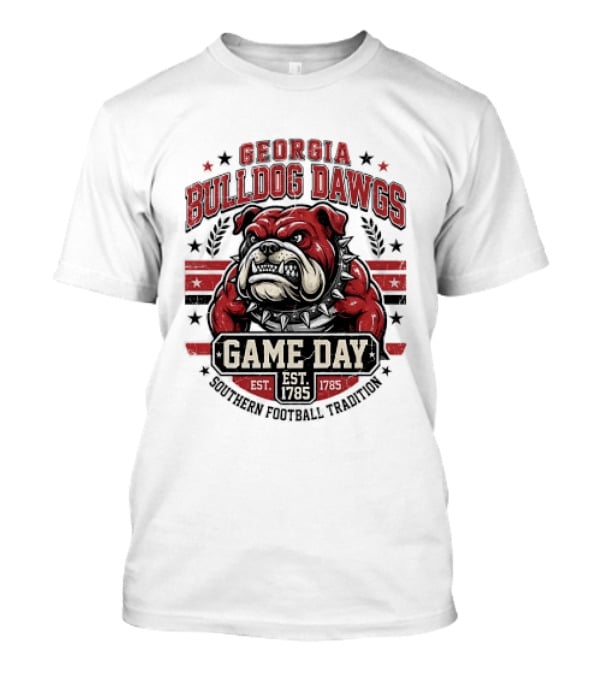 Georgia Bulldog Dawgs Game Day Tradition Est 1785 T-Shirt