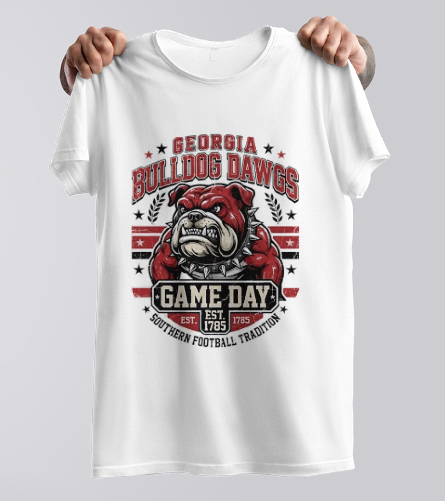 Georgia Bulldog Dawgs Game Day Tradition Est 1785 T-Shirt