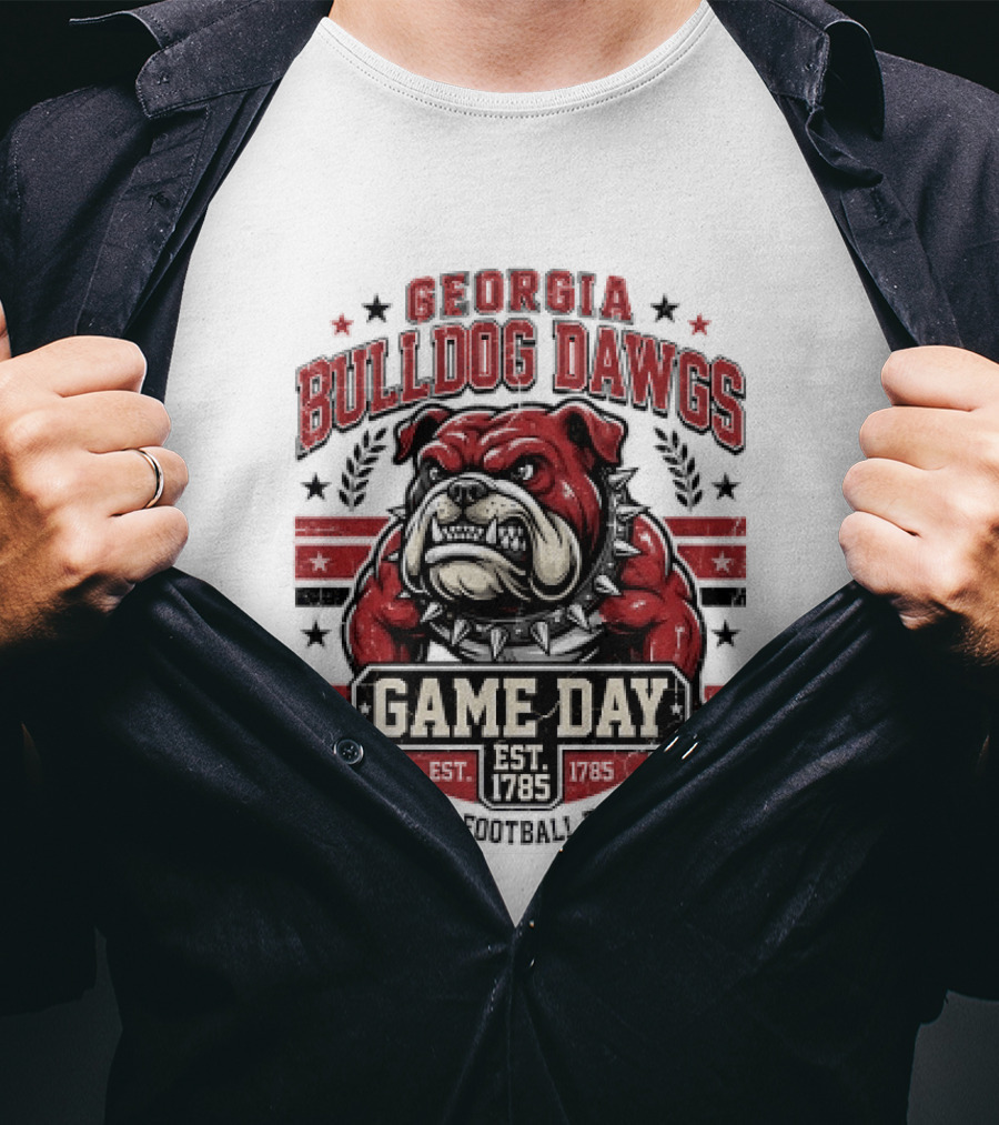 Georgia Bulldog Dawgs Game Day Tradition Est 1785 T-Shirt