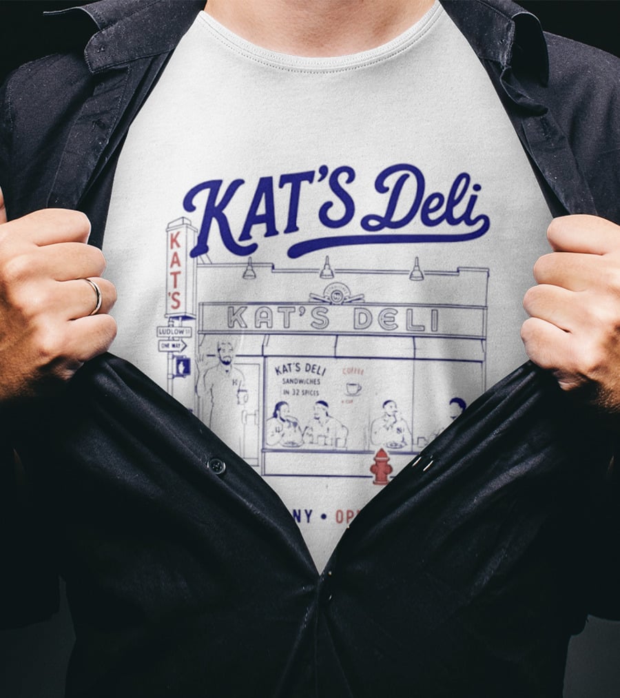 KAT'S Deli Manhattan NY Open After Tip Off T-Shirt