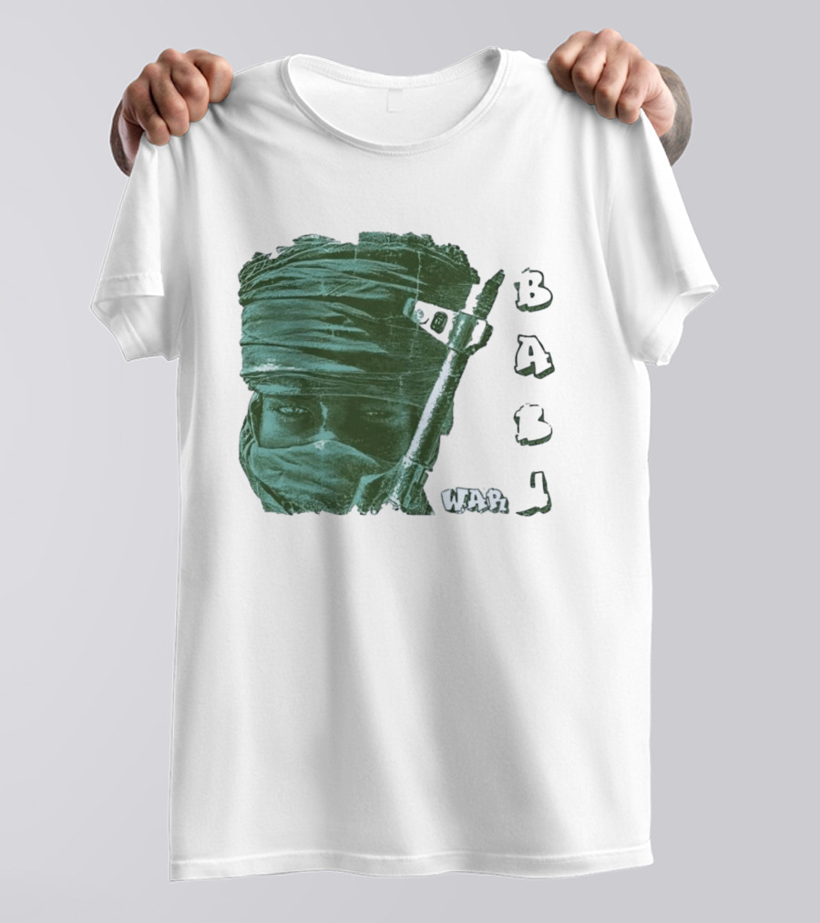 War Baby Soldier With Rifle And Turban T-Shirt