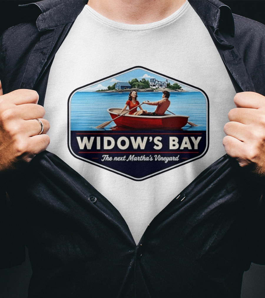 Widow's Bay Scenic Boating Couple The Next Martha's Vineyard T-Shirt