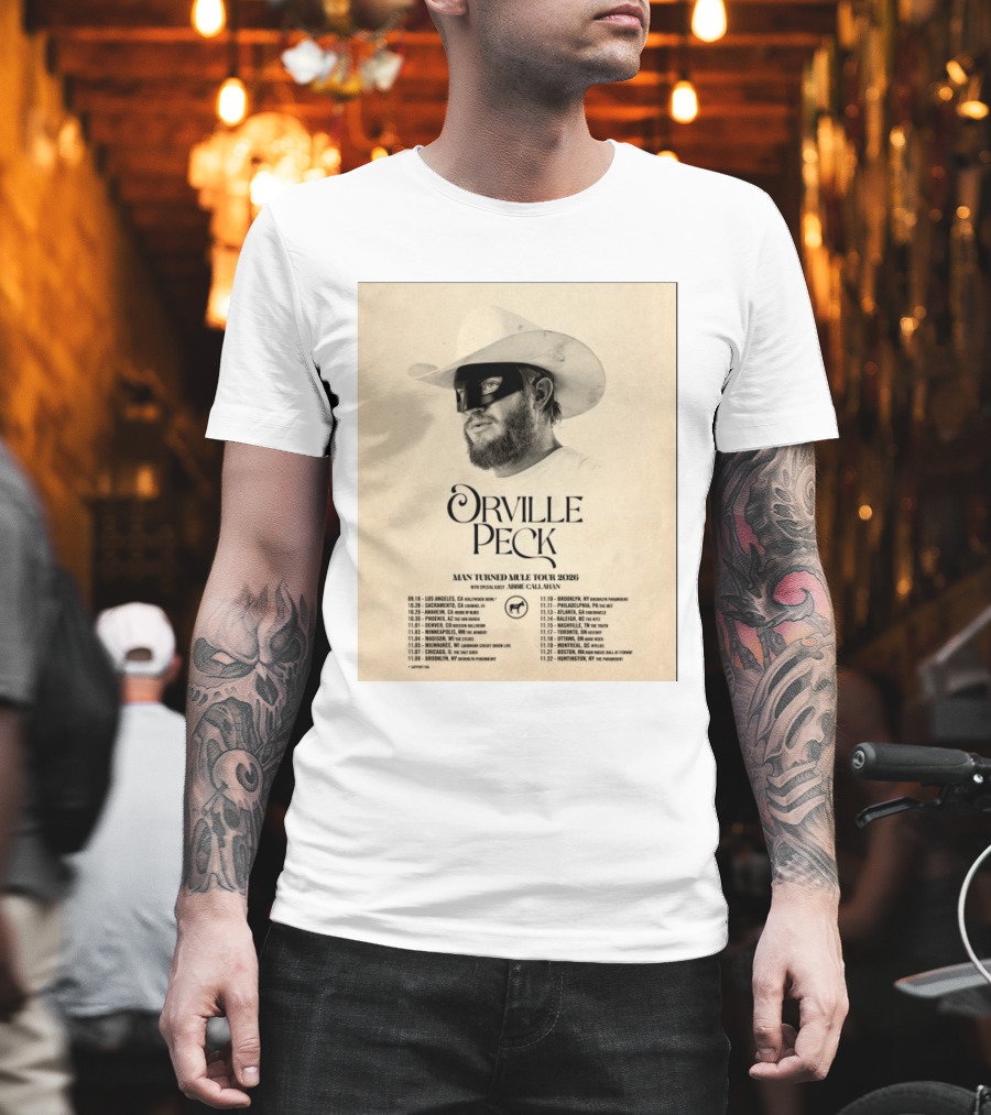 Orville Peck Man Turned Mule Tour 2026 Special Guest Abbie Callahan Concert Dates And Locations T-Shirt