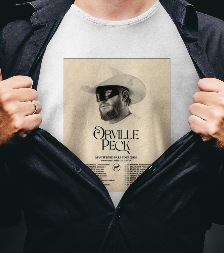Orville Peck Man Turned Mule Tour 2026 Special Guest Abbie Callahan Concert Dates And Locations T-Shirt