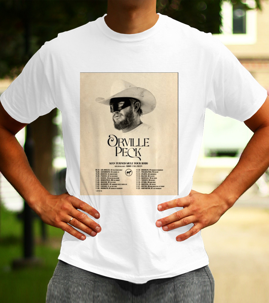 Orville Peck Man Turned Mule Tour 2026 Special Guest Abbie Callahan Concert Dates And Locations T-Shirt