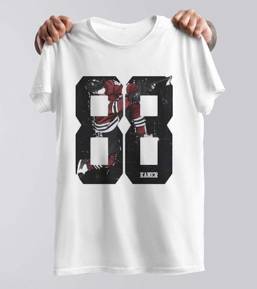 Markdown Patrick Kane Chicago Blackhawks Kaner 88 Ice Hockey Sketch T-Shirt