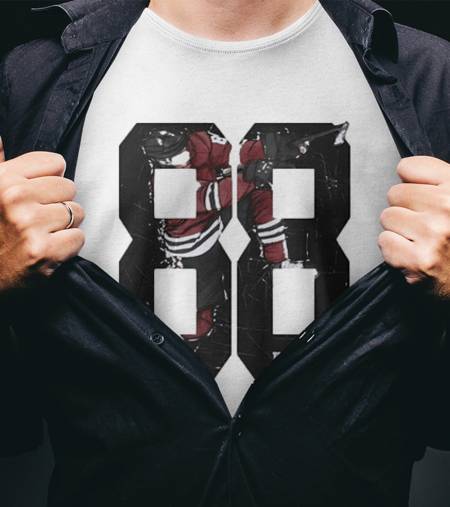 Markdown Patrick Kane Chicago Blackhawks Kaner 88 Ice Hockey Sketch T-Shirt