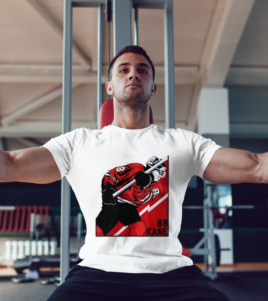 Patrick Kane 88 Chicago Blackhawks Ice Hockey Player Action T-Shirt