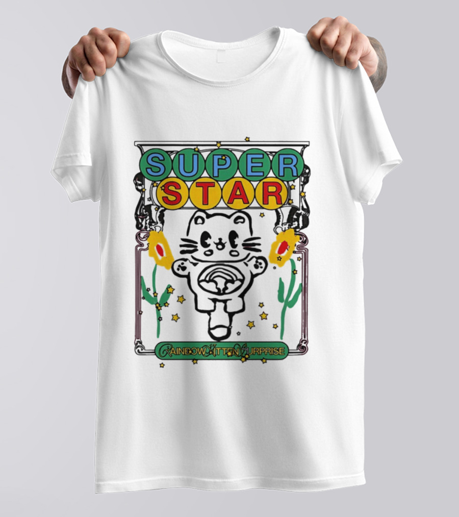 Super Star Rainbow Kitten Surprise RKS Indie Rock T-Shirt