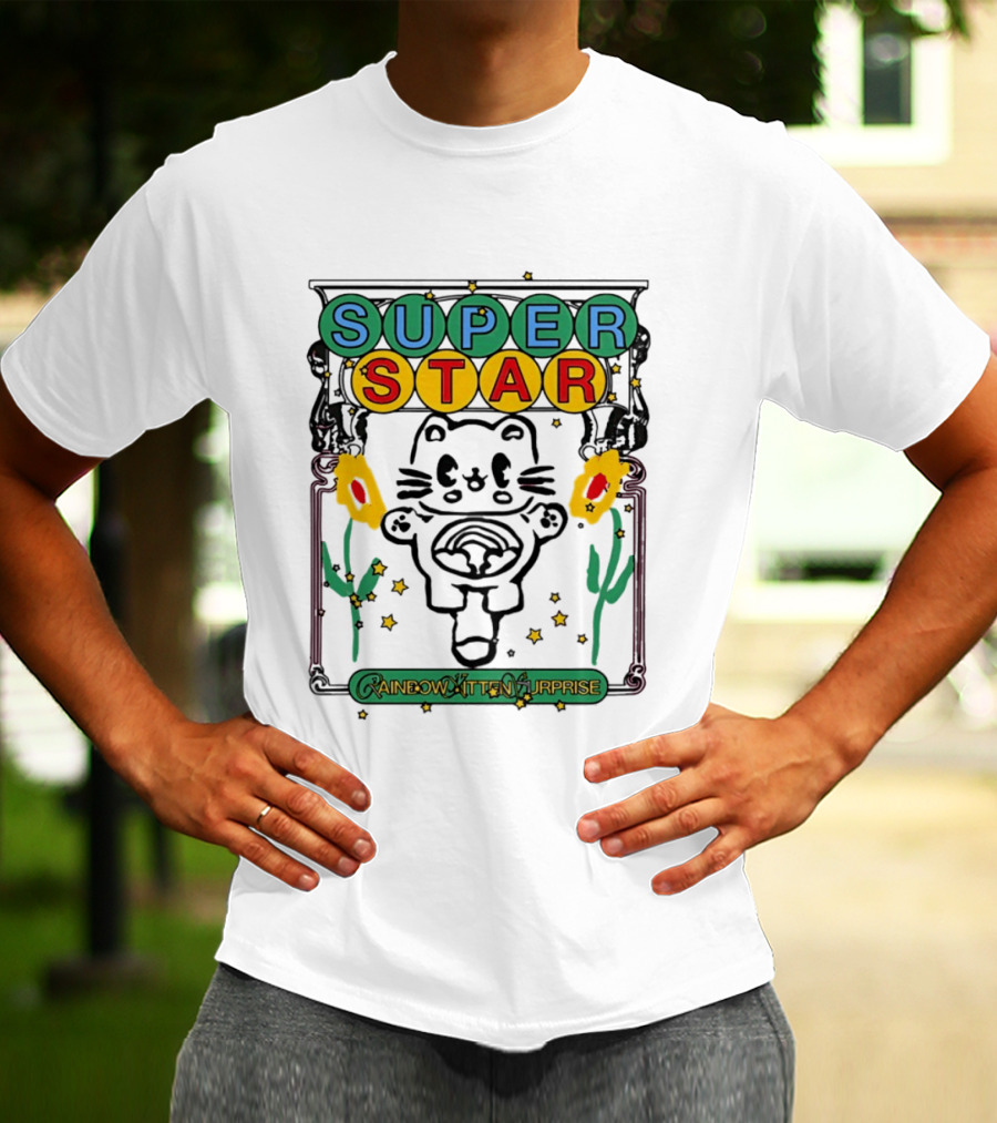 Super Star Rainbow Kitten Surprise RKS Indie Rock T-Shirt