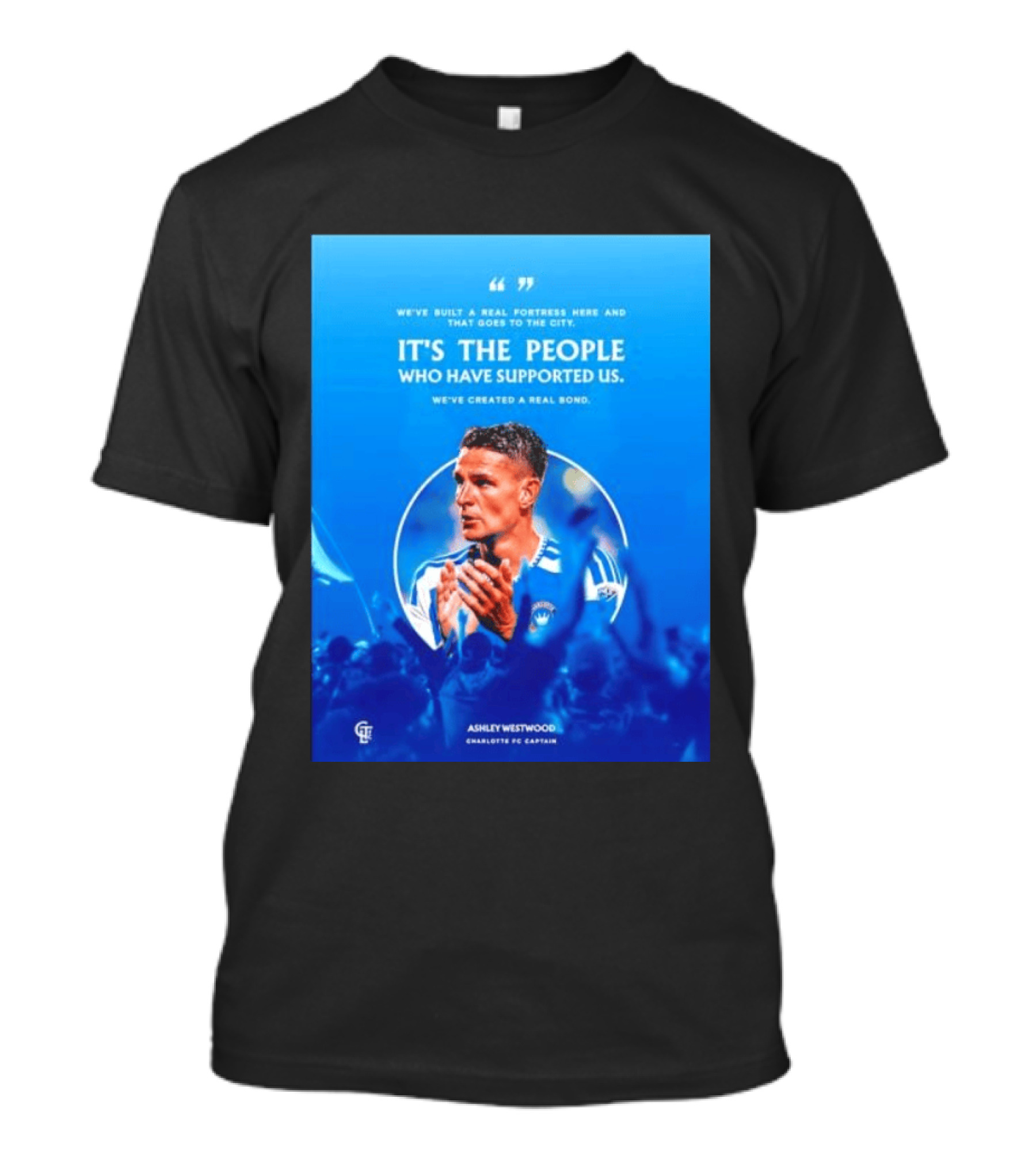 Ashley Westwood Charlotte FC Captain Real Fortress City Bond T-Shirt