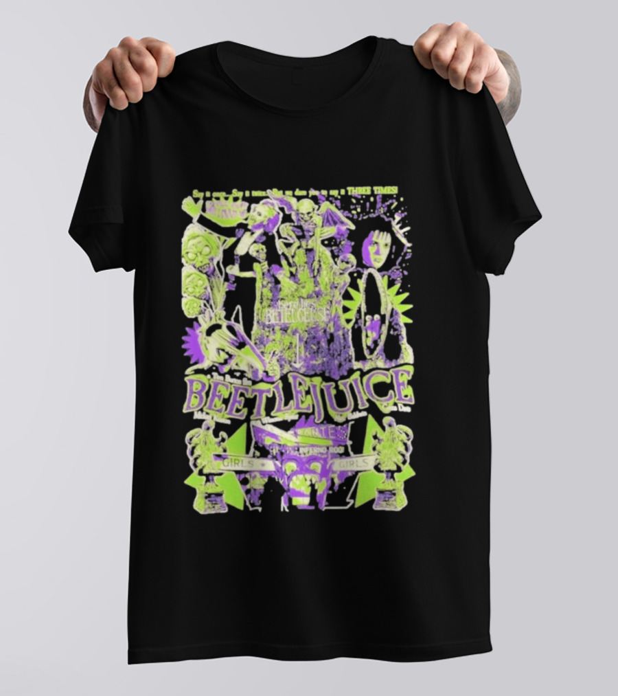 Betelgeuse Beetlejuice Say Once Three Times Rest In Peace Inferno Room Girls T-Shirt