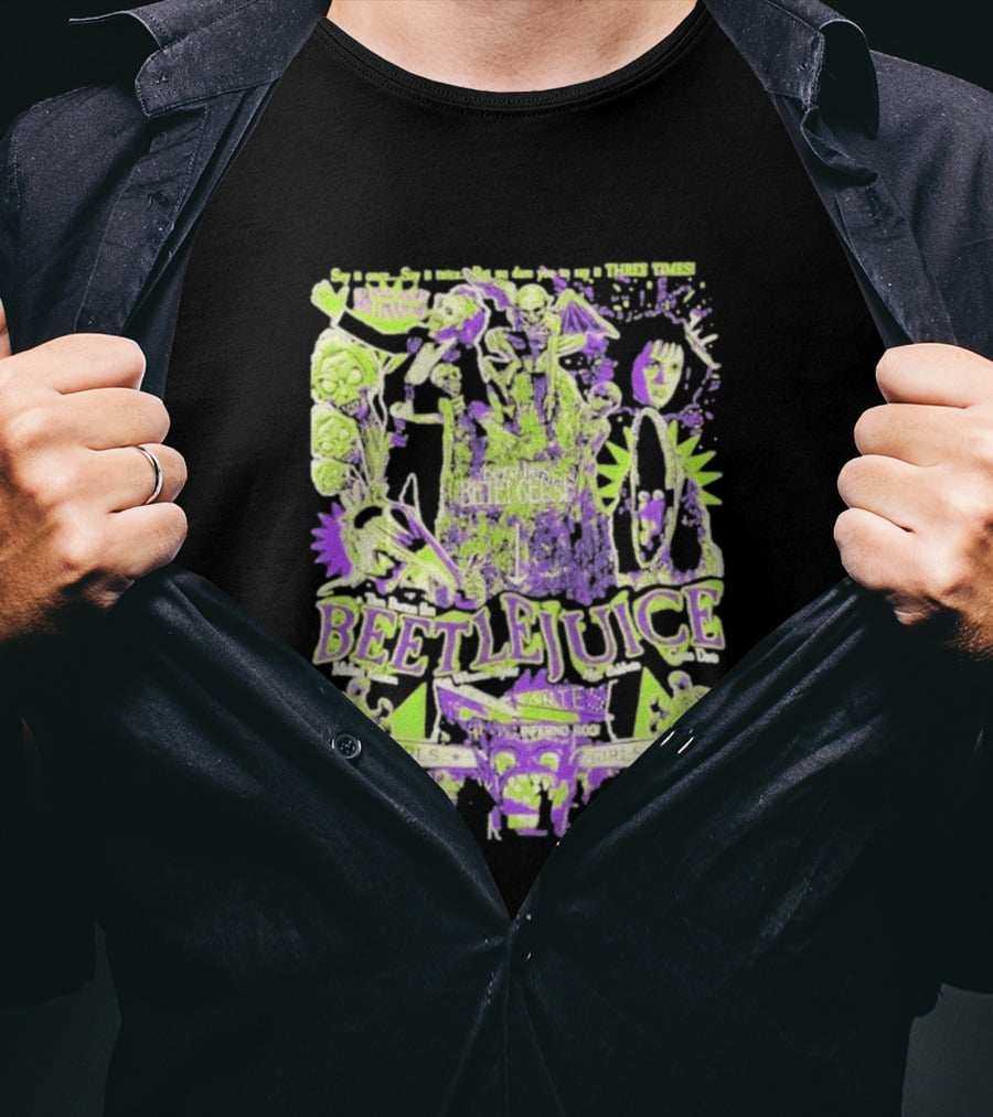 Betelgeuse Beetlejuice Say Once Three Times Rest In Peace Inferno Room Girls T-Shirt